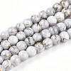Baking Paint Glass Beads Strands DGLA-N003-6mm-B01-1
