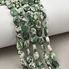 Natural Green Spot Jasper Beads Strands G-H349-A01-20-1