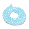 Electroplate Glass Beads Strands EGLA-A035-J8mm-A09-2