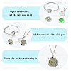 1Pc Stainless Steel Open Cuff Bangles & 1Pc Stainless Steel Pendant Neclace AJEW-SC0004-06D-6