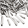 70Pcs 7 Styles Iron Flat Alligator Hair Clip Findings IFIN-TA0001-69-4