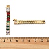 304 Stainless Steel Colorful Cubic Zirconia Tassel Stud Earrings EJEW-Z094-01D-G01-5