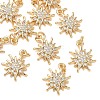 SHEGRACE Brass Clear Cubic Zirconia Pendants XGRQ3K123-534G-1