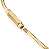  Unisex Pure Handmade Brass Key Rings & Screw Carabiner Lock Charms KEYC-TA0003-06-7