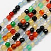 Natural Agate Beads Strands G-A129-2mm-A06-1