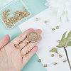 Brass European Beads KK-DC0001-51-3