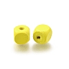 Spray Painted Wooden Beads WOOD-P021-01B-27-2