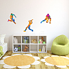 Translucent PVC Self Adhesive Wall Stickers STIC-WH0015-129-4