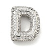 Platinum Plated Brass Micro Pave Cubic Zirconia Pendants KK-L073-001P-D-1