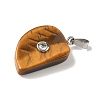 Natural Tiger Eye Carved Pendants G-P599-04P-12-2