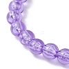 Transparent Plastic Beaded Stretch Bracelets for Children BJEW-JB11507-04-4