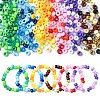 480Pcs 6 Colors Opaque & Transparent Plastic Beads KY-YW0001-75A-2