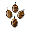 Natural Tiger Eye Pendants G-M415-01P-05-1
