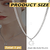 1Pc 304 Stainless Steel Letter Pendant Necklaces NJEW-LP0001-33G-P-2