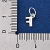 925 Sterling Silver Letter Charms LS-STER-C012-01S-F-3