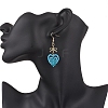 Handmade Glass Seed Beads Heart Dangle Earrings EJEW-MZ00577-02-3