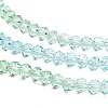 Transparent Painted Glass Beads Strands X1-DGLA-A034-T4mm-A16-4
