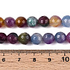 Dyed Natural White Jade Beads Strands G-T139-8mm-60-08-5