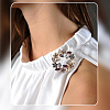 1Pc Alloy Rhinestone Lapel Pins JEWB-CP0001-44-4