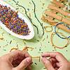100G Electroplate Glass Seed Beads GLAA-SZ0002-18D-5