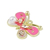 Rack Plating Alloy Enamel Pendants FIND-I038-13C-2