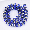 Electroplate Glass Beads Strands X-EGLA-T019-02C-2