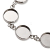 Non-Tarnish 304 Stainless Steel Bracelet Making SA-CBAFBB7-02P-B-2