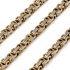 304 Stainless Steel Byzantine Chains SA-E001-20GP-B-1