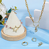 5Pcs 5 Styles Brass Screw Carabiner Lock Charms KK-HS0015-15-5