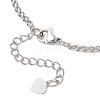 304 Stainless Steel Wheat Chain Bracelet Making AJEW-JB01473-4