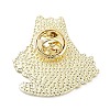 Black Golden Zinc Alloy Brooches JEWB-M039-04G-2