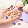 10Pcs 5 Colors Handmade Porcelain Pendants PALLOY-YW00134-3