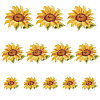 Flower Self Adhesive Computerized Embroidery Cloth Iron on/Sew on Patches PATC-GA0001-84A-1
