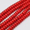 Synthetic Turquoise Beads Strands TURQ-G109-6x4mm-11-1