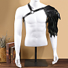 PU Leather & Feather Fencing Sheath AJEW-WH0314-233-4
