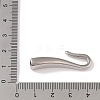 Non-Tarnish 304 Stainless Steel Hook Clasps STAS-C109-23P-03-3