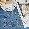 8Pcs 4 Styles Alloy Chain Boot Strap Chains AJEW-CP0006-48-3