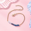 Dyed Natural Malaysia Jade Beads Link Bracelets BJEW-JB12979-1