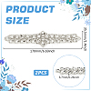 2Pcs Zinc Alloy with Rhinestone Sew on Appliques PATC-FG0002-19-2