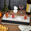 4-Hole Pinewood Wine Glass Organizer Holder ODIS-WH0025-157-4