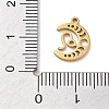 Real 18K Gold Plated 304 Stainless Steel Pendants STAS-R003-02G-09-3