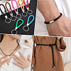 1 Roll Round Braided Cowhide Leather Cord NWIR-CL0001-01B-5