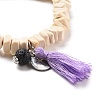 Stretch Charm Bracelets BJEW-JB05522-04-2