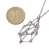 3Pcs 3 Sizes 304 Stainless Steel Singapore Chain Macrame Pouch Necklace Making NJEW-JN05066-3