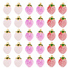 30Pcs 3 Colors Transparent Glass Pendants GLAA-TA0003-82-2