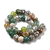 Faceted Natural Fire Crackle Agate Beads Strands X-G-F447-12mm-N03-3