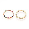 Brass Micro Pave Cubic Zirconia Pendants KK-N261-17G-2