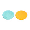 Spray Painted Natural Capiz Shell Connector Charms SSHEL-N039-03-01-2