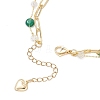 Natural Green Agate Beads Multi-layered Bracelets BJEW-JB12217-01-4
