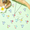 24Pcs 6 Colors Alloy Enamel Connector Charms FIND-YW0011-63-4